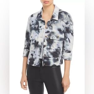 Rails Steffi Tie-Dye Jacket with Flap Pockets in Navy Charcoal | Size Large